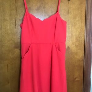 New Orange red dress